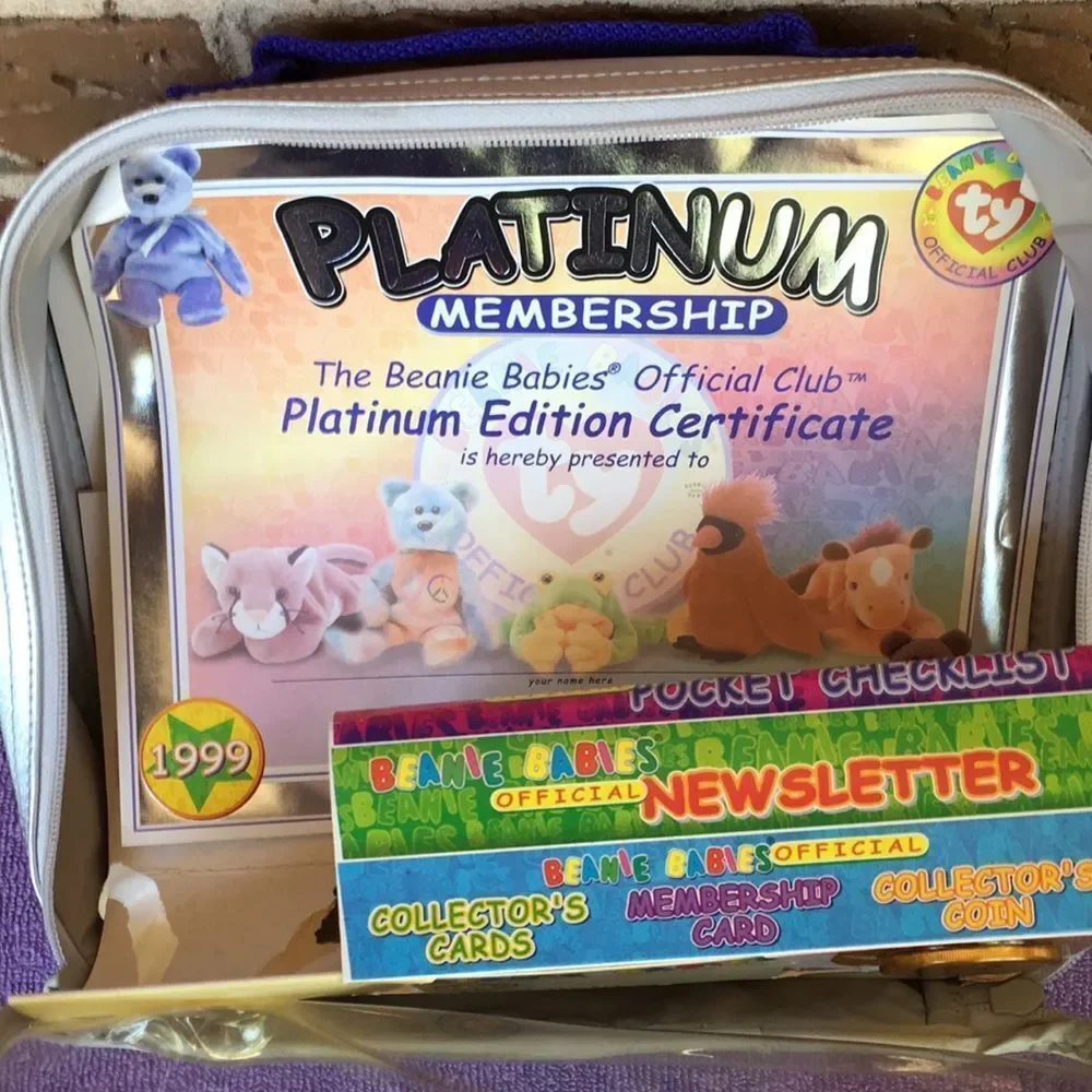 Platinum Membership Beanie Babies case